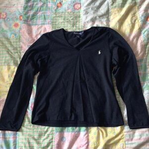 Ralph Lauren Black Cotton Top